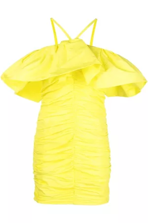 Msgm Vestido corto con ribete de volantes