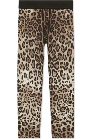 Dolce & Gabbana Leggins Interlock con estampado de leopardo