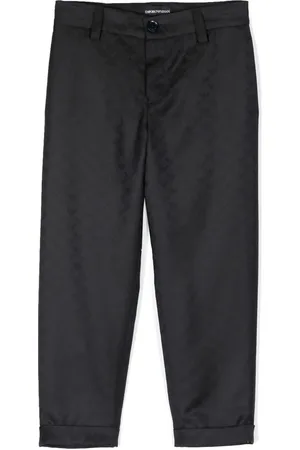 Emporio Armani Pantalones en jacquard rectos