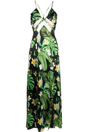 Philipp Plein Vestido largo con motivo Hawaii