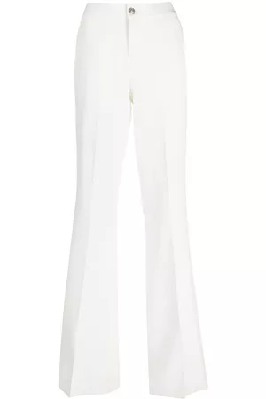 Philipp Plein Pantalones acampanados de talle medio
