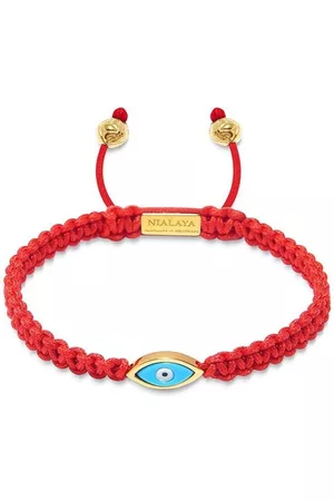 Nialaya Pulsera Evil Eye con cierre de lazo