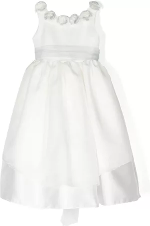 LA STUPENDERIA Vestido con apliques florales