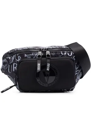 VERSACE Riñonera con logo estampado