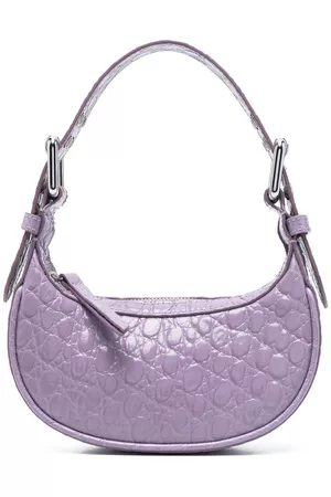 By Far Bolso de hombro Soho con efecto piel de cocodrilo mini