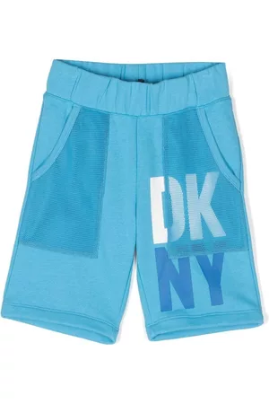 DKNY Pantalones cortos de deporte con logo estampado
