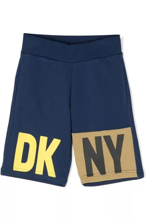 DKNY Pantalones cortos de deporte con logo estampado