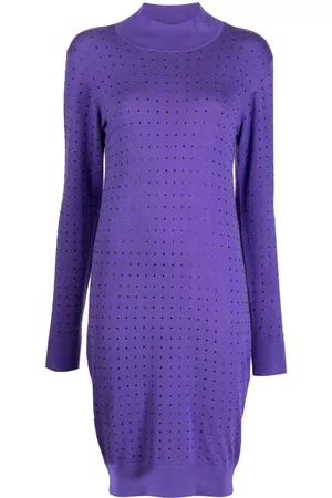 Karl Lagerfeld Vestido con apliques de strass