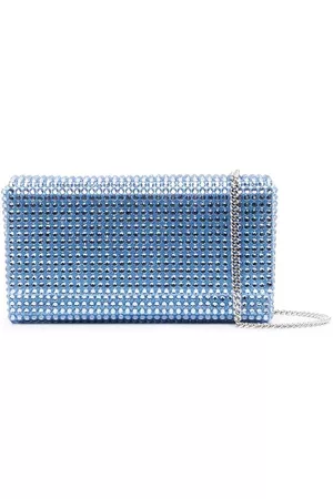 Amina Muaddi Bolso de mano Superamina Paloma con cristales