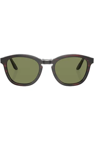 Giorgio Armani Gafas de sol con montura redonda y logo