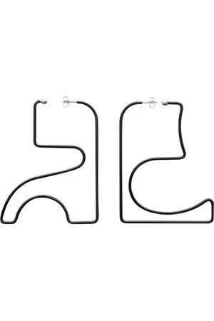 Courrèges Pendientes Maxi AC con forma geométrica