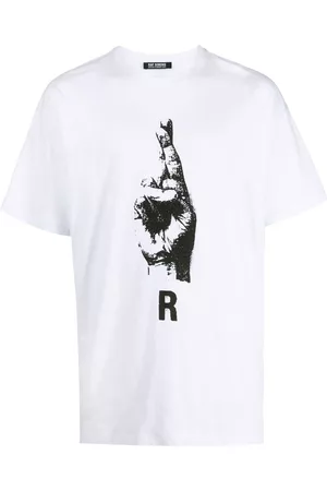 RAF SIMONS Camiseta con estampado de señales