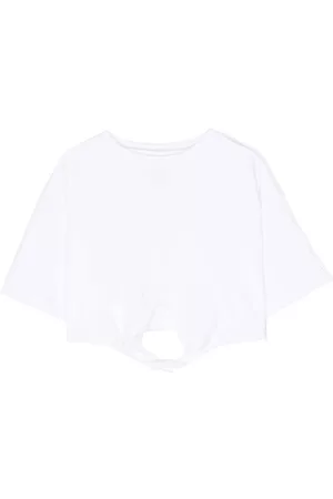DOUUOD KIDS Camiseta corta con cintura lazada