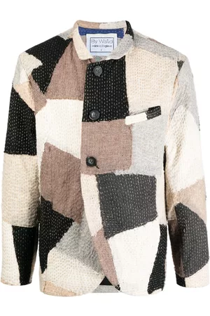 BY WALID Chaqueta con diseño patchwork