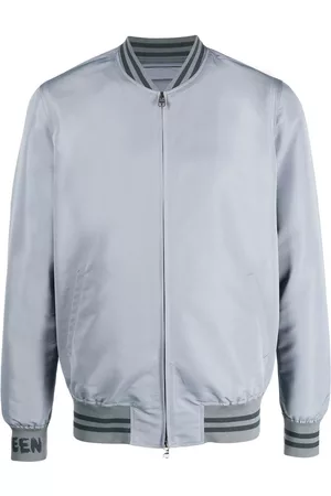 Alexander McQueen Chaqueta bómber con logo estampado