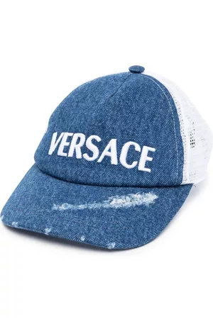 VERSACE Gorra de béisbol vaquera con efecto desteñido