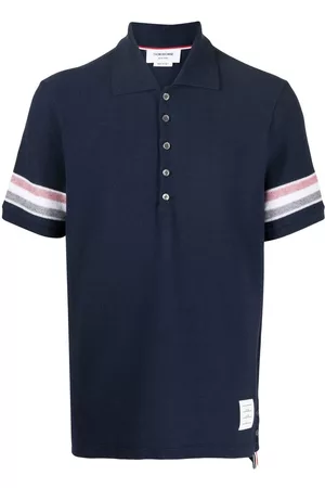 Thom Browne Polo con parche del logo en el pecho