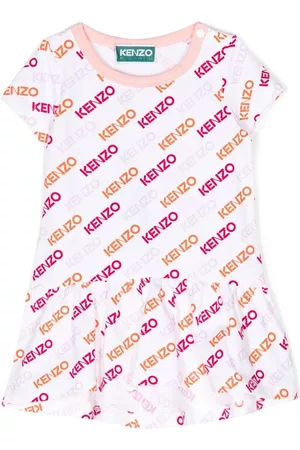 Kenzo Vestido estilo camiseta con logo estampado