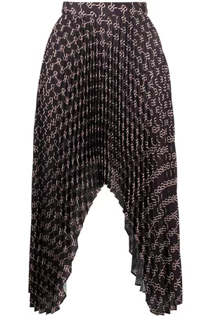 Rokh Falda asimétrica con monograma estampado