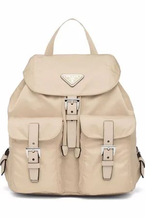 Prada Mochila pequeña con placa del logo