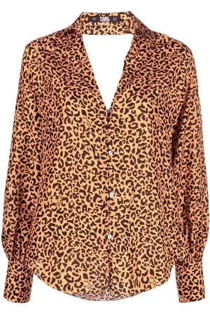 Karl Lagerfeld Blusa con estampado de leopardo