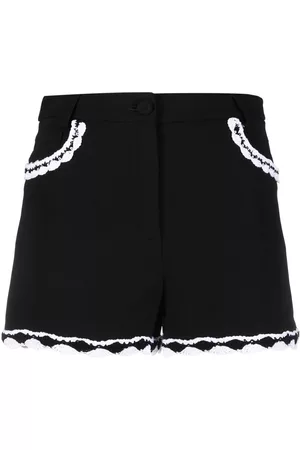 Moschino Pantalones cortos con ribete de encaje
