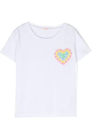 Billieblush Camiseta con corazón de ganchillo