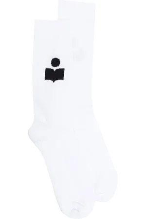 Isabel Marant Calcetines Siloki con logo en intarsia