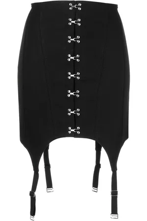 DION LEE Falda con diseño de corsé