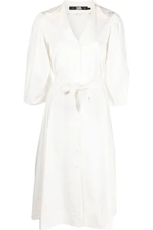 Karl Lagerfeld Vestido camisero con cuello en V