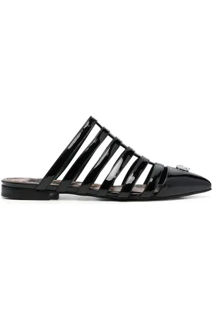 Philipp Plein Mules Vernice con aplique de calavera