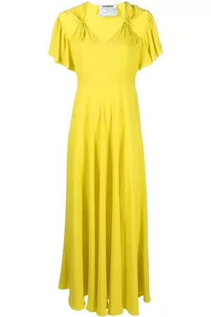 VIVETTA Vestido largo fruncido