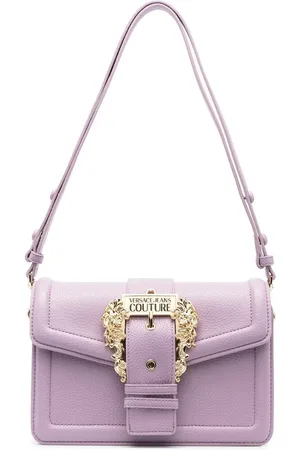 VERSACE Bandolera con placa del logo