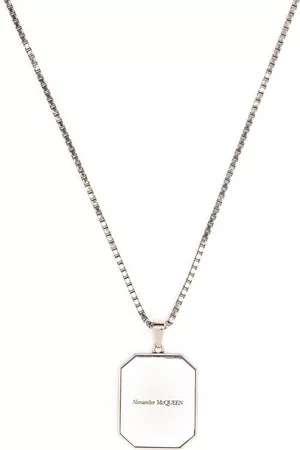 Alexander McQueen Collar de cadena con colgante del logo
