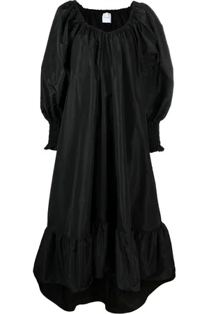 Patou Vestido de manga farol asimétrico