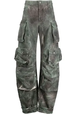 The Attico Pantalones palazzo de talle alto