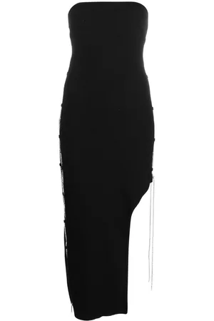 GIUSEPPE DI MORABITO Vestido midi con cadena de cristales