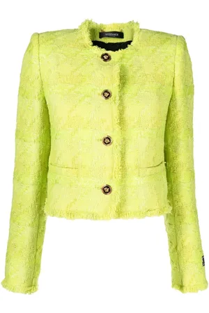 VERSACE Chaqueta de tweed con botones