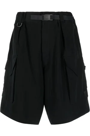 Y-3 Bermudas tipo cargo con cinturón