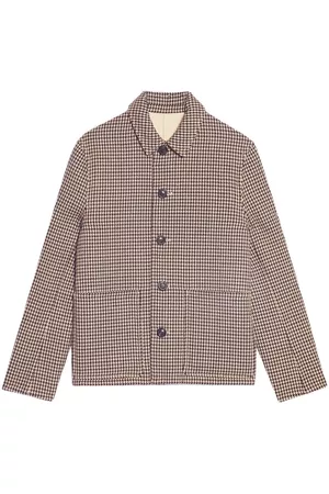 Ami Houndstooth pattern single-breasted jacket