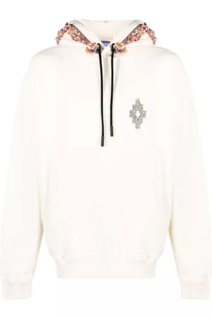 MARCELO BURLON Sudadera con capucha y flecos