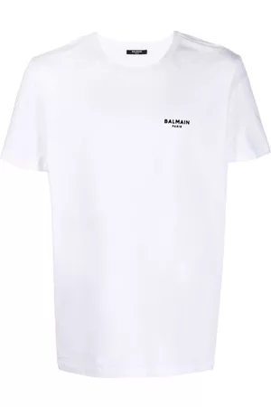 Balmain Camiseta con logo bordado