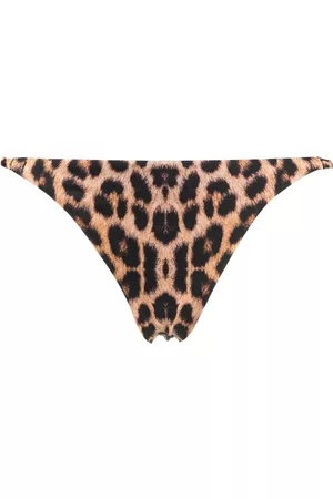 Noire Swimwear Bragas de bikini con estampado de leopardo