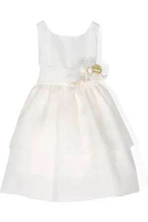 LA STUPENDERIA Vestido con apliques florales