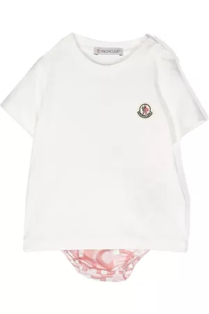 Moncler Set de pololos con monograma estampado
