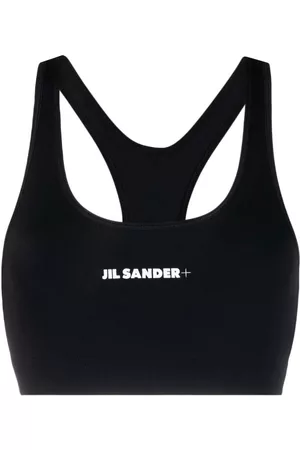 Jil Sander Sujetador deportivo con logo estampado