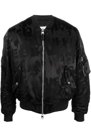 Alexander McQueen Chaqueta bomber con logo estampado