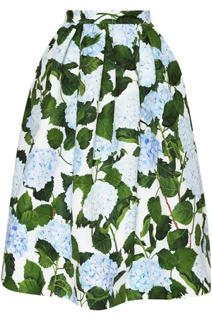 Oscar de la Renta Falda midi con estampado floral