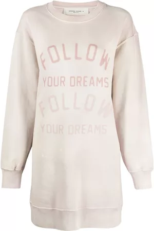 Golden Goose Vestido estilo sudadera con motivo gráfico