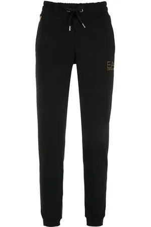 EA7 Pantalones de chándal con logo con apliques